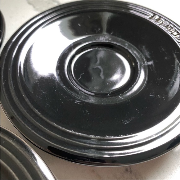 Le Creuset Kitchen Le Creuset Espresso Cups And Saucer Set Of 3